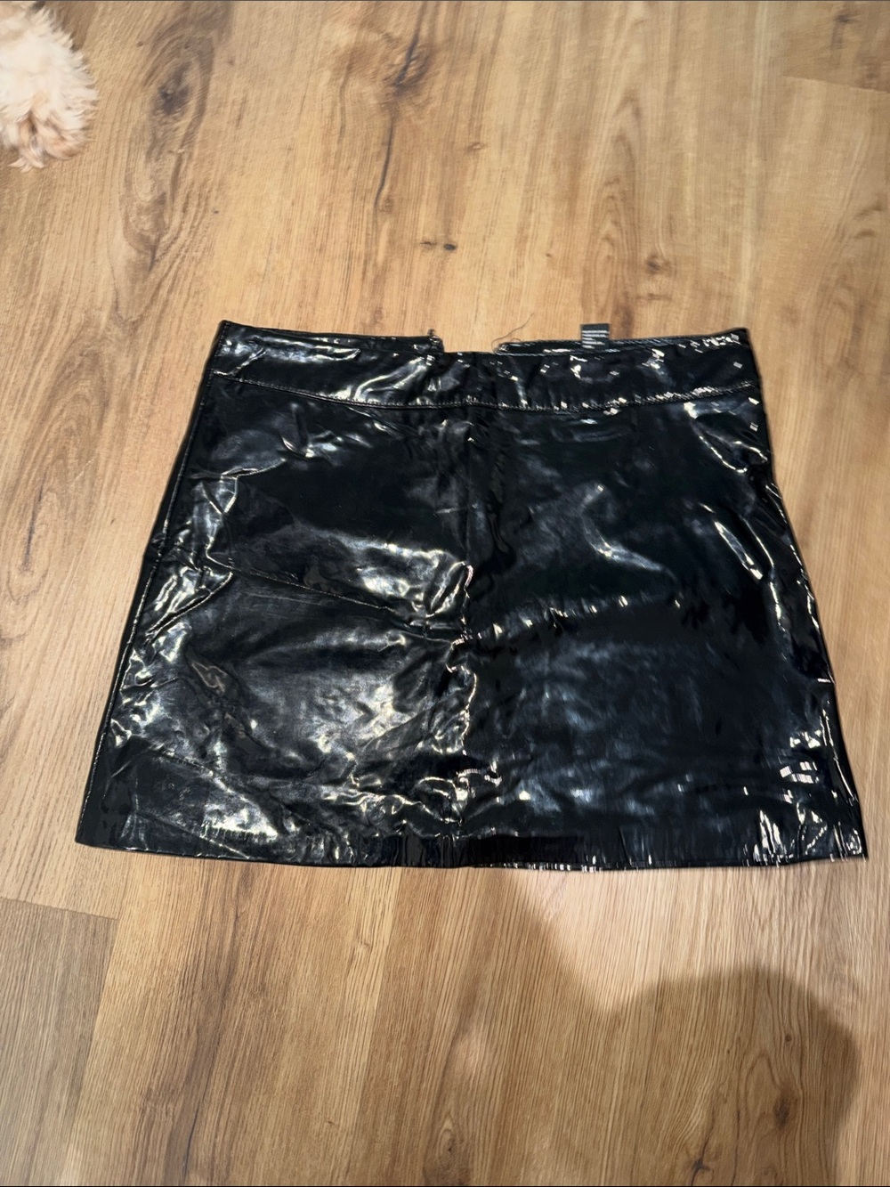 Forever 21 Black Patent Mini Skirt